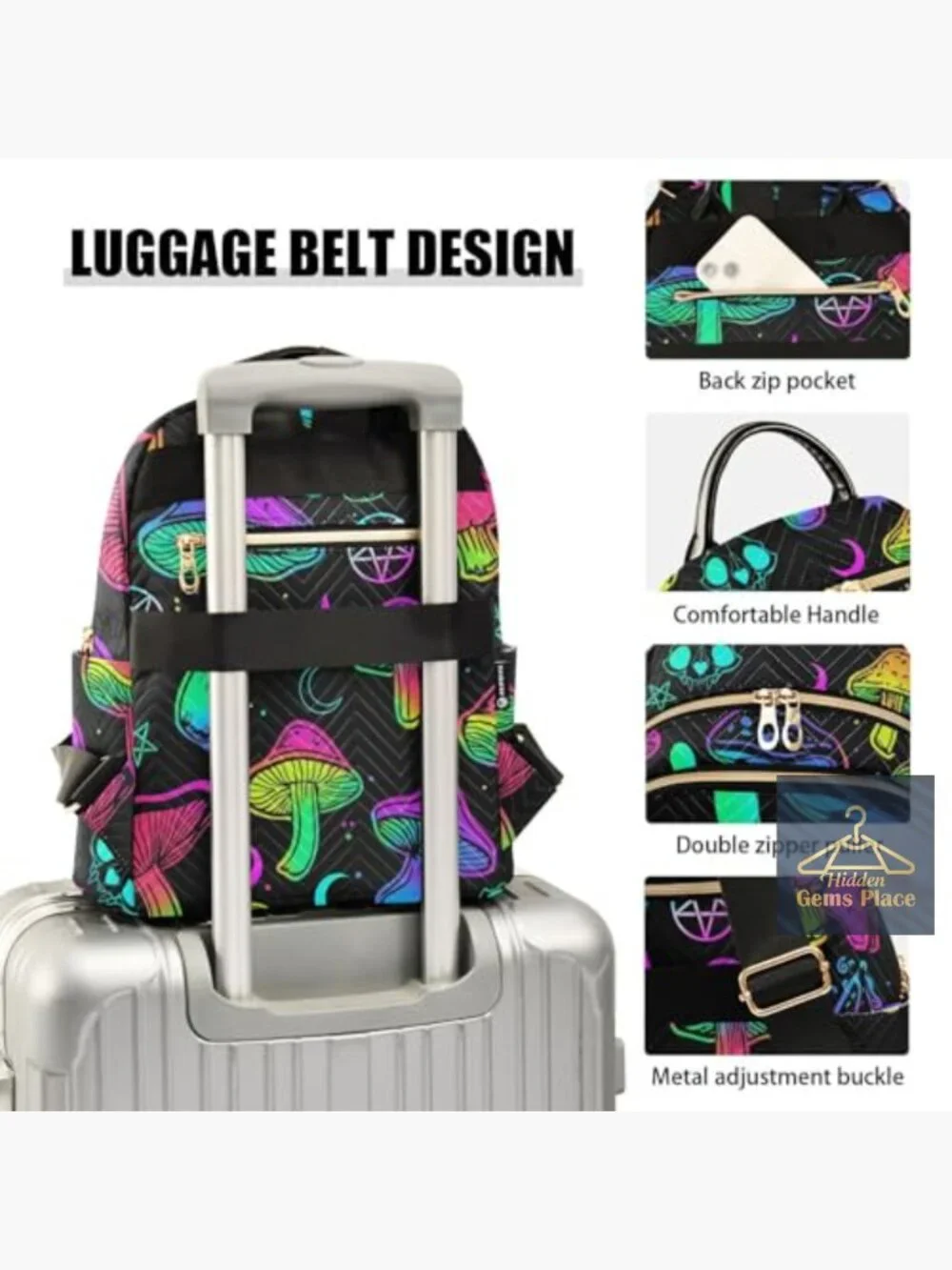 Lightweight Mini Backpack Purse Women Travel Shoulder Bag